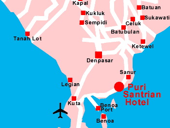 Bali, Sanur, Hotel Puri Santrian